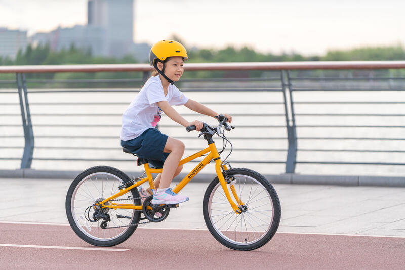 6-9 歲青少年混合路況自行車 RS120 黃色