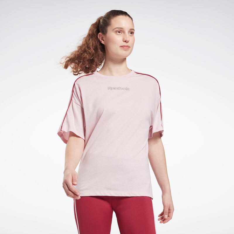 

Футболка для фитнеса женская Reebok розовая, X8742618