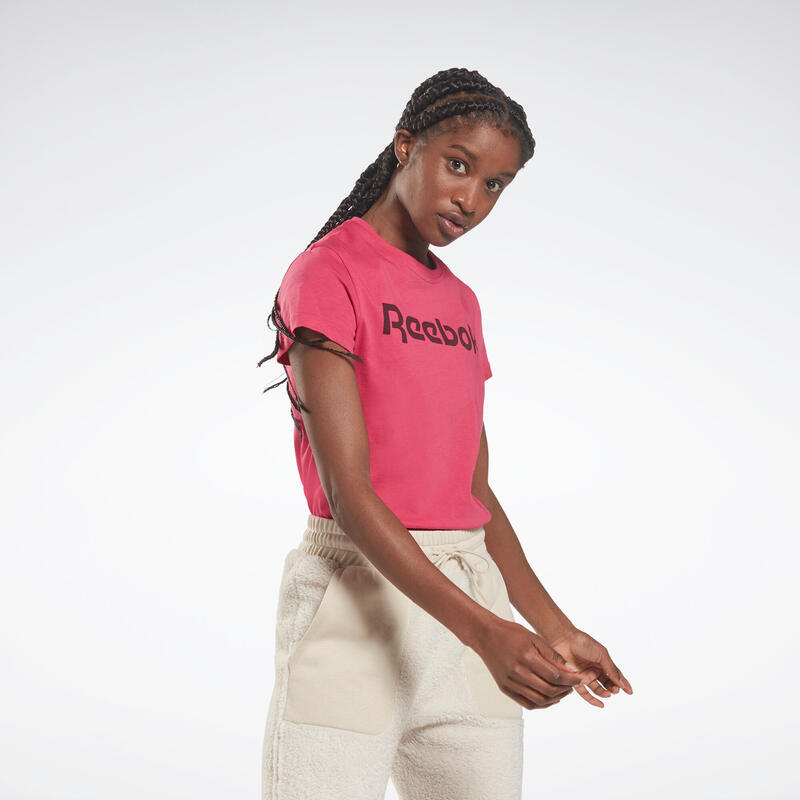 

Футболка для фитнеса женская Reebok красная, X8742620