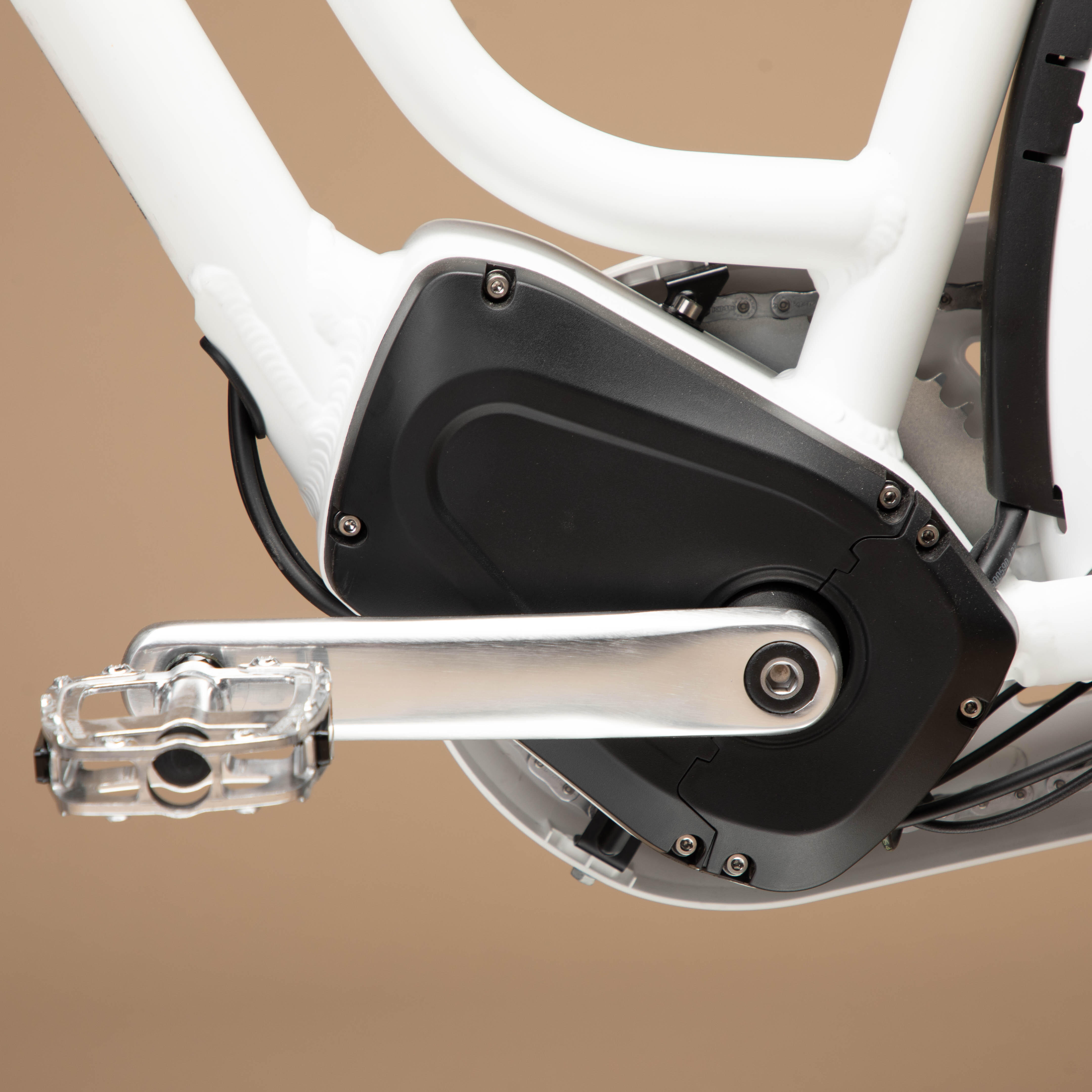 Smart Electric City Bike 920 E Connect LF White ELOPS Decathlon