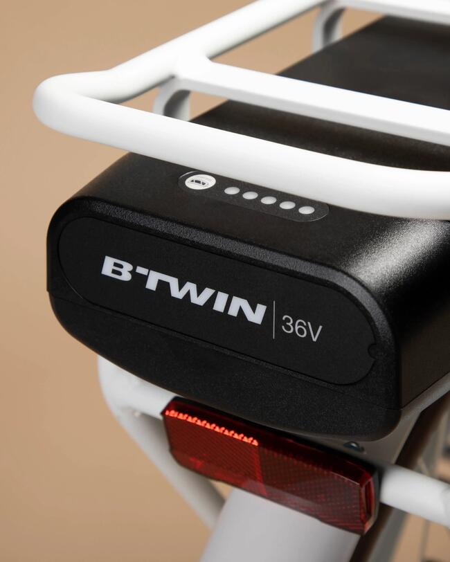 Bici città elettrica a pedalata assistita ELOPS 920E Connect telaio basso bianca