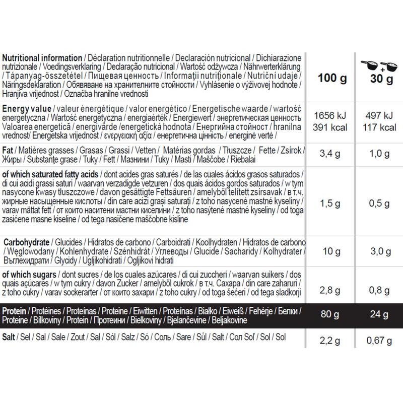 PROTEINA WHEY ISOLATE 24g proteína suero de leche SABOR CARAMELO 900 g