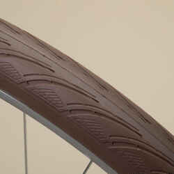 City Bike Tyre Protect 700X45 ETRTO 44--622 Reflective Puncture-Resistant - Brown