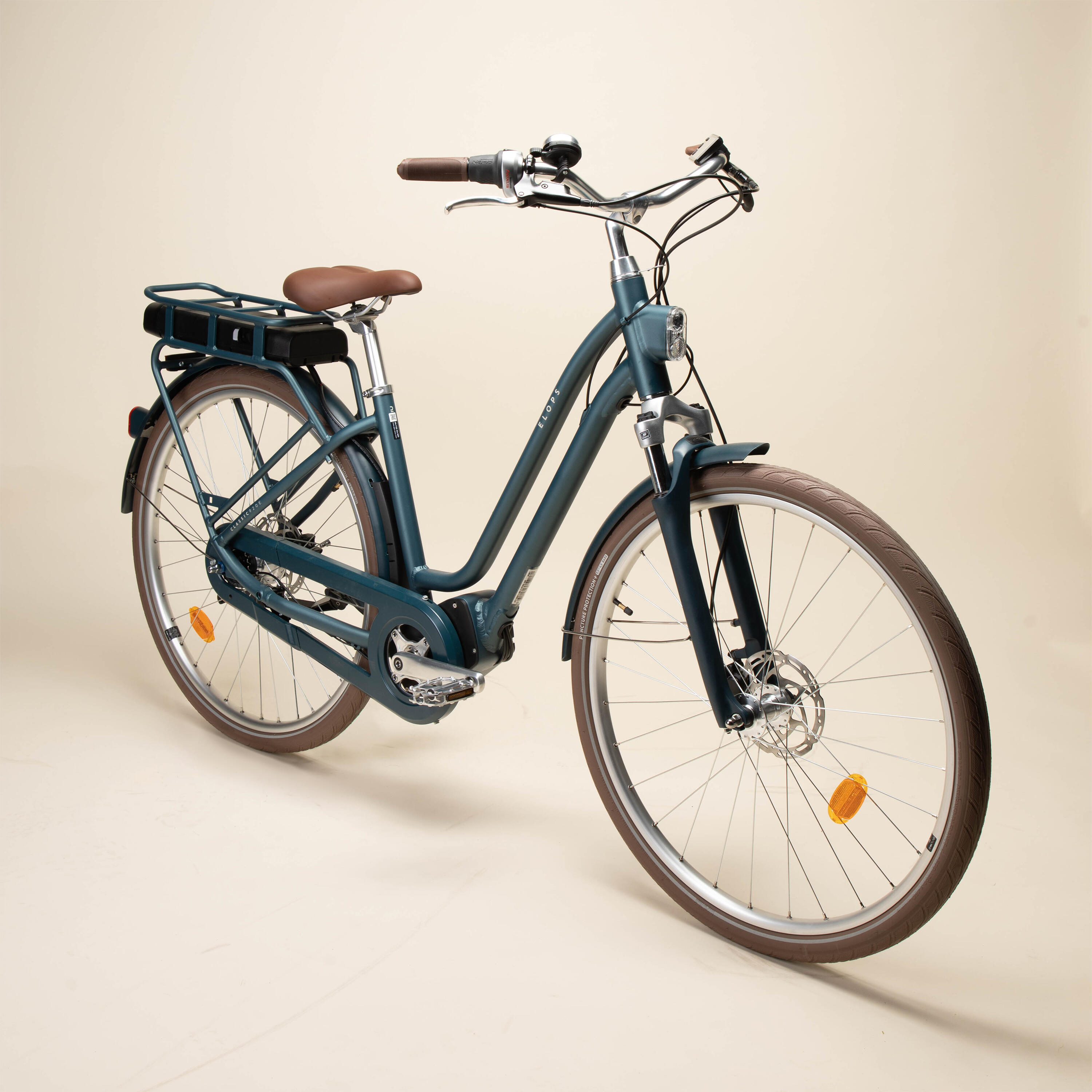 Bici città elettrica a pedalata assistita ELOPS 920E Connect telaio basso 22/56