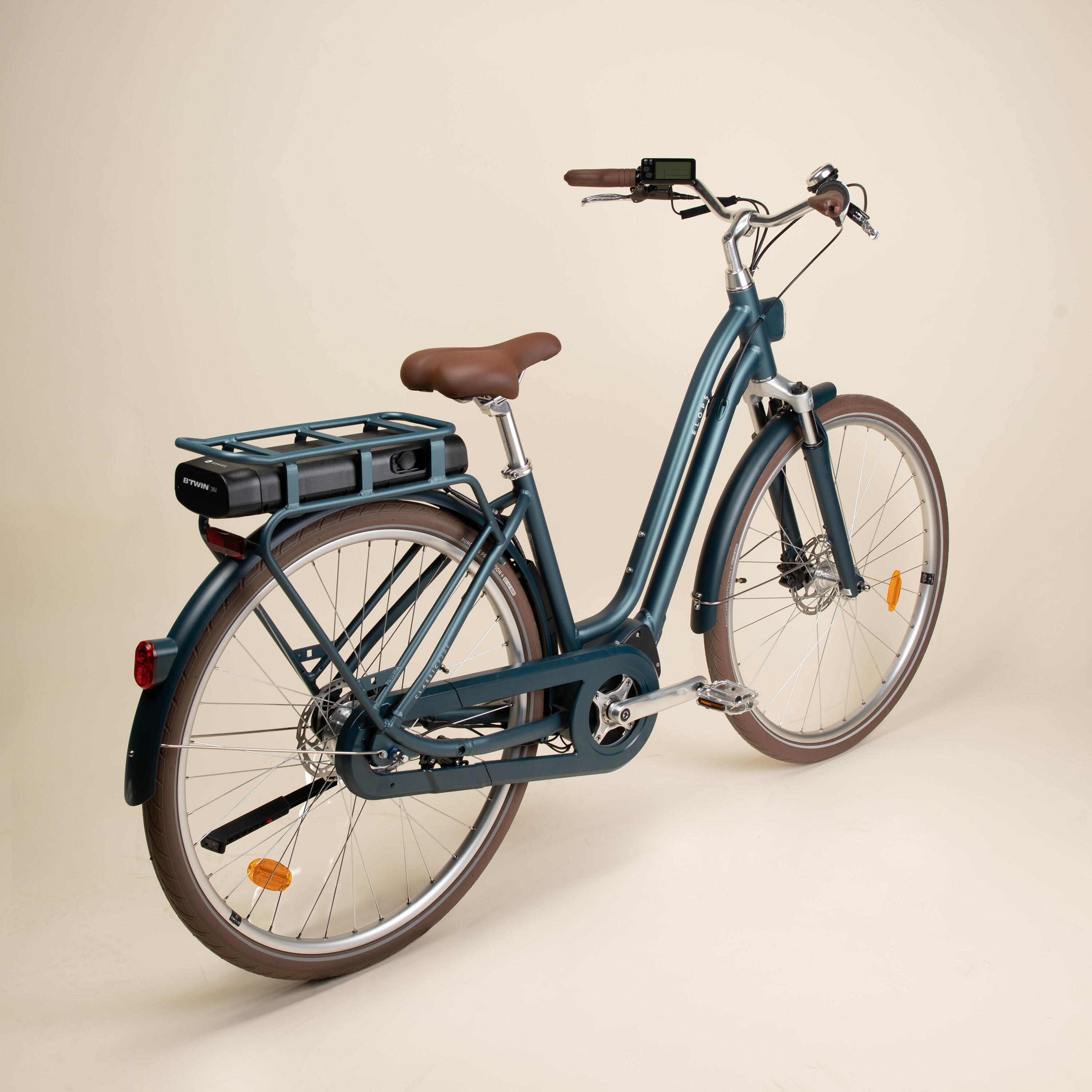 Bici città elettrica a pedalata assistita ELOPS 920E Connect telaio basso 18/56