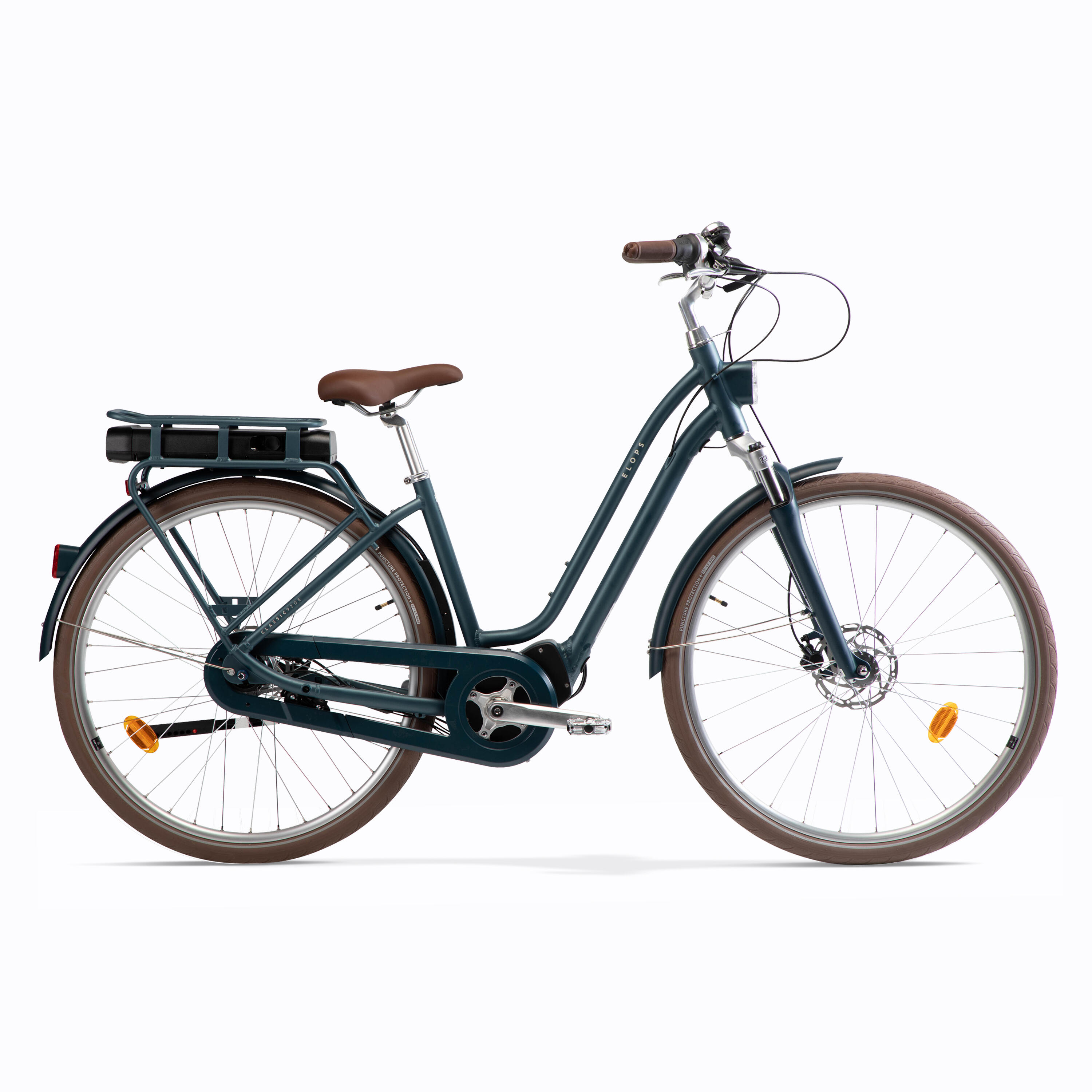 Bici città elettrica a pedalata assistita ELOPS 920E Connect telaio basso 16/56