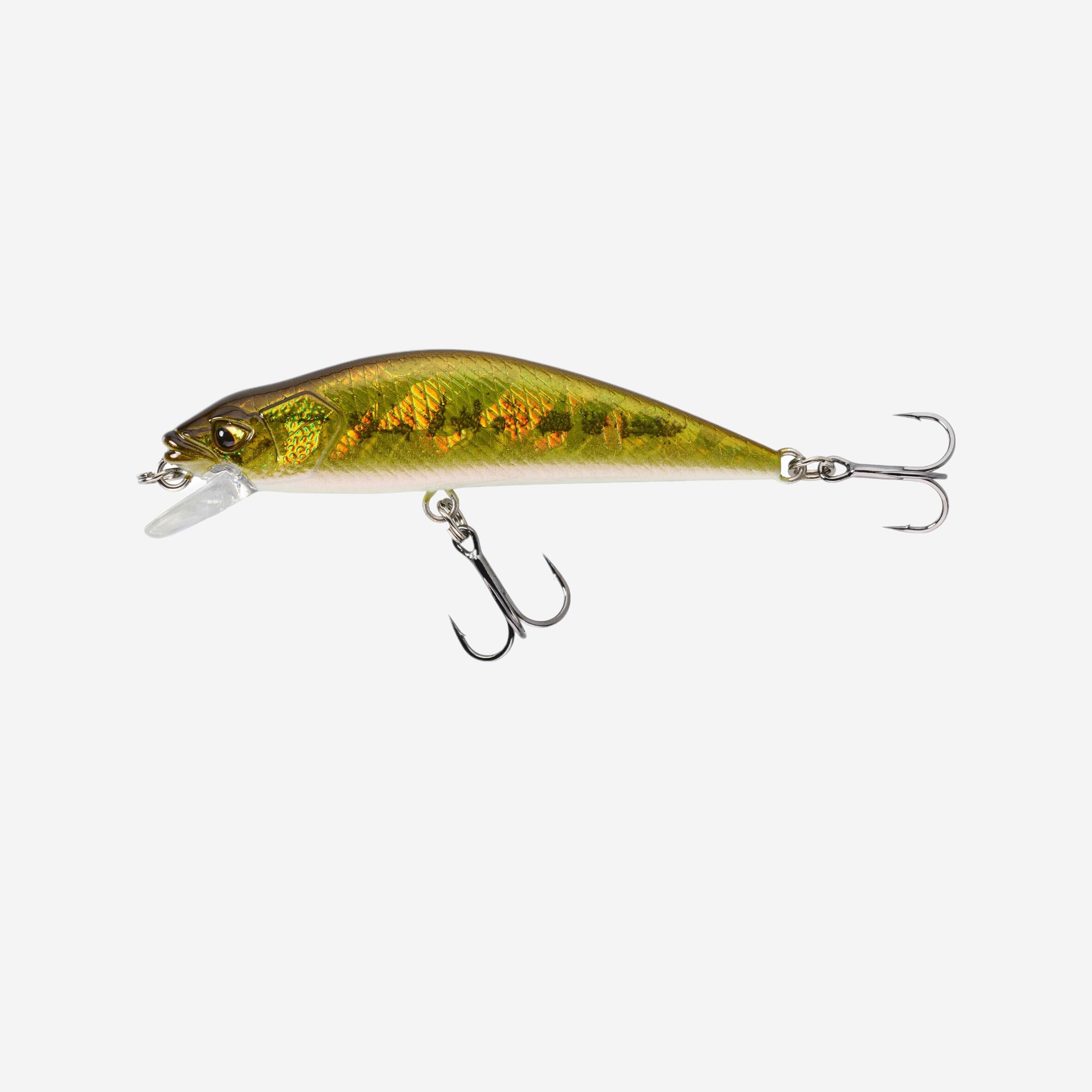 Amostra flutuante pesca à truta minnow wxm mnwfs 65 us black bass