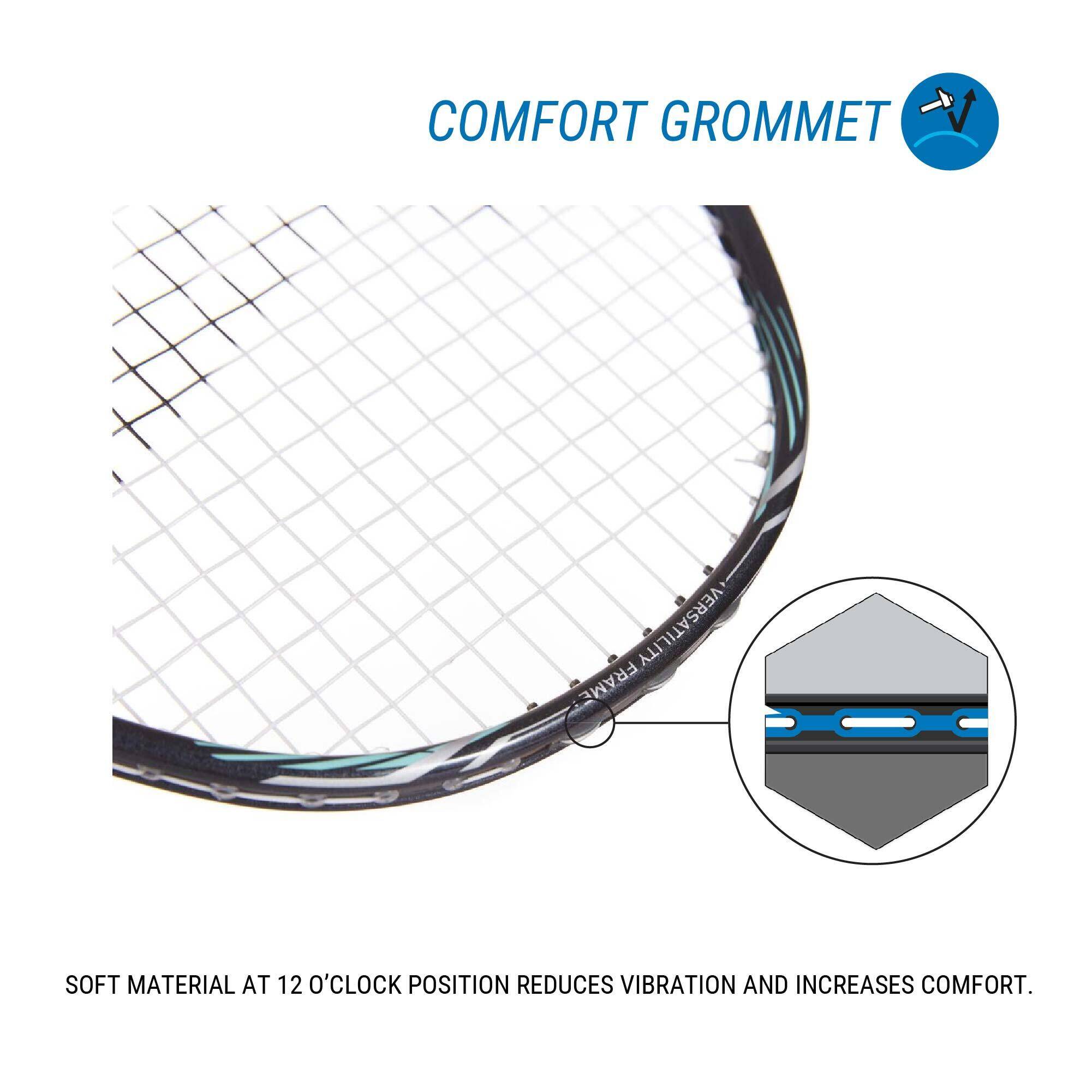 Adult Badminton Racket BR 590 Black Purple -  4