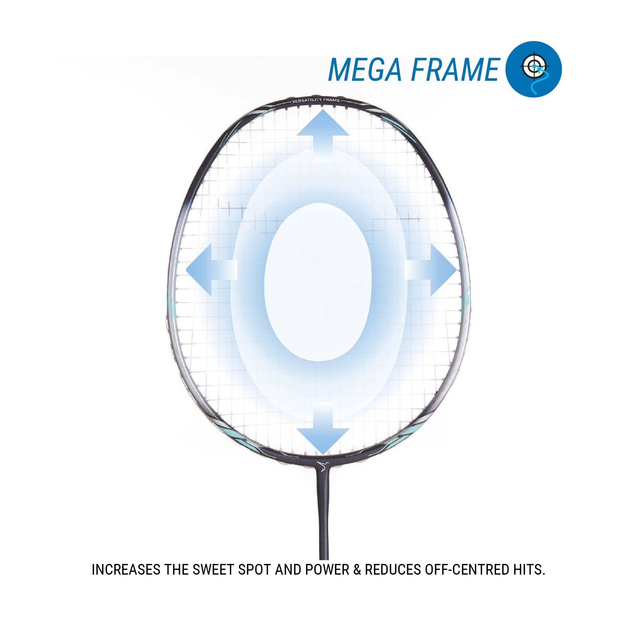 Adult Badminton Racket BR 590 Black Purple -  2