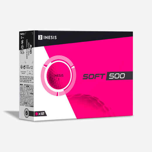 
      Golfa bumbiņas “Inesis Soft 500”, 12 gab., rozā
  