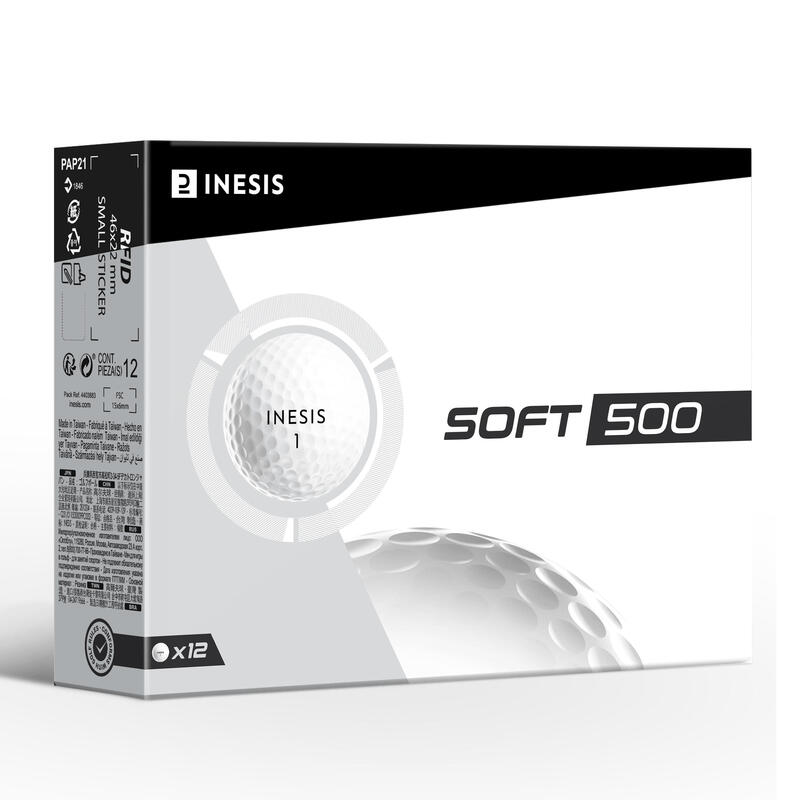Balle de golf SOFT 500 X12 Blanc
