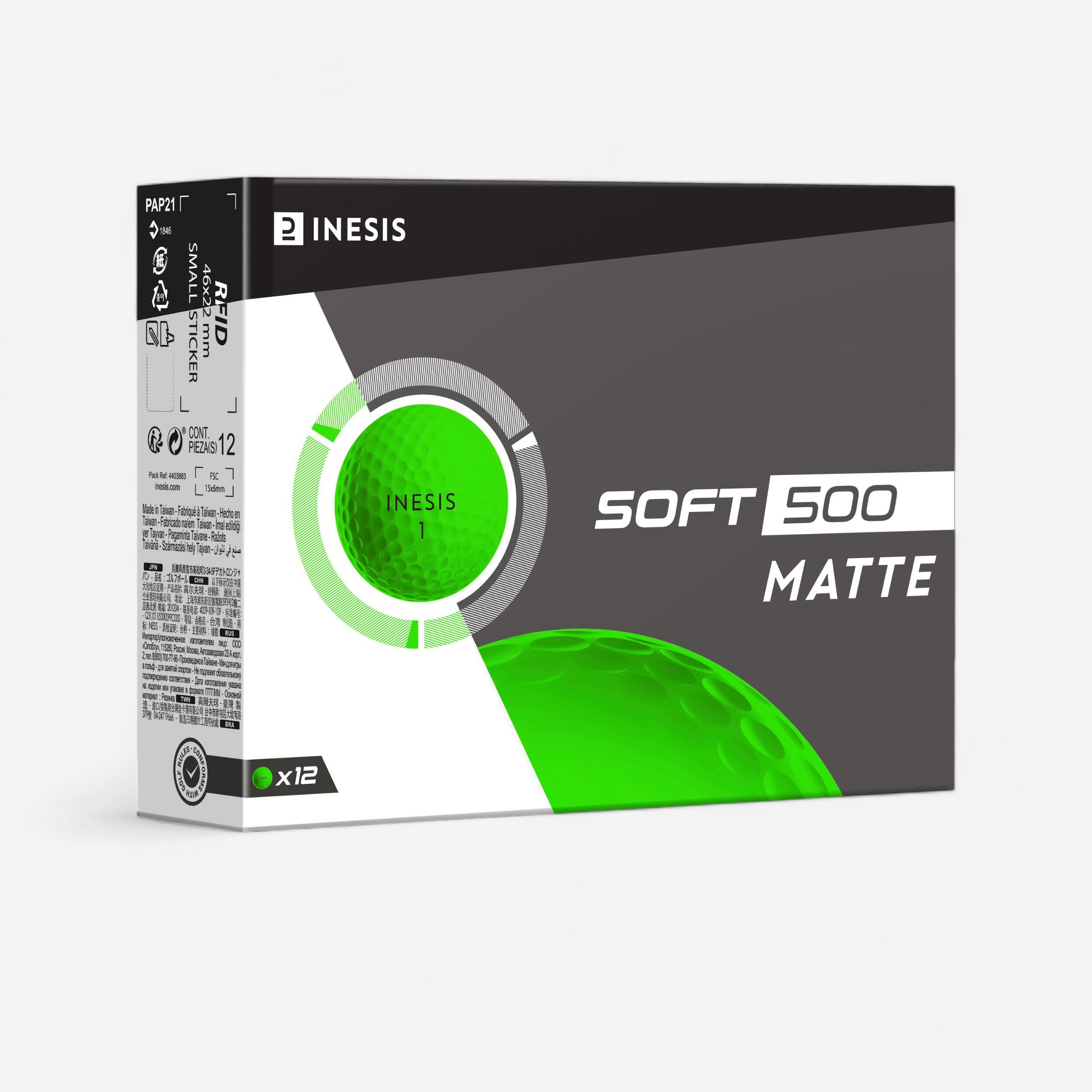 GOLF SOFT BALL 500 x12 Matte Green