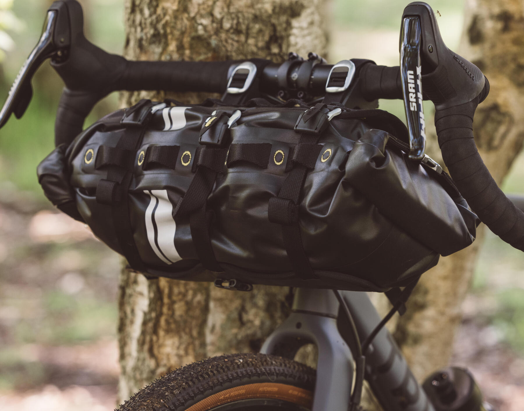 IMBRAGATURA BORSA DA MANUBRIO BIKEPACKING / RIVERSIDE