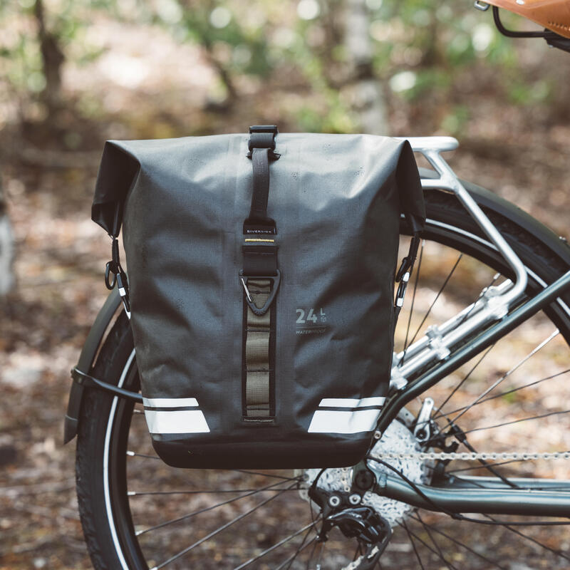 Fahrradtasche Gepäcktasche Touring wasserdicht IPX6 24 Liter 