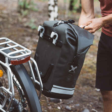 Αδιάβροχη εκδρομική τσάντα IPX6 24L για σχάρα ποδηλάτου