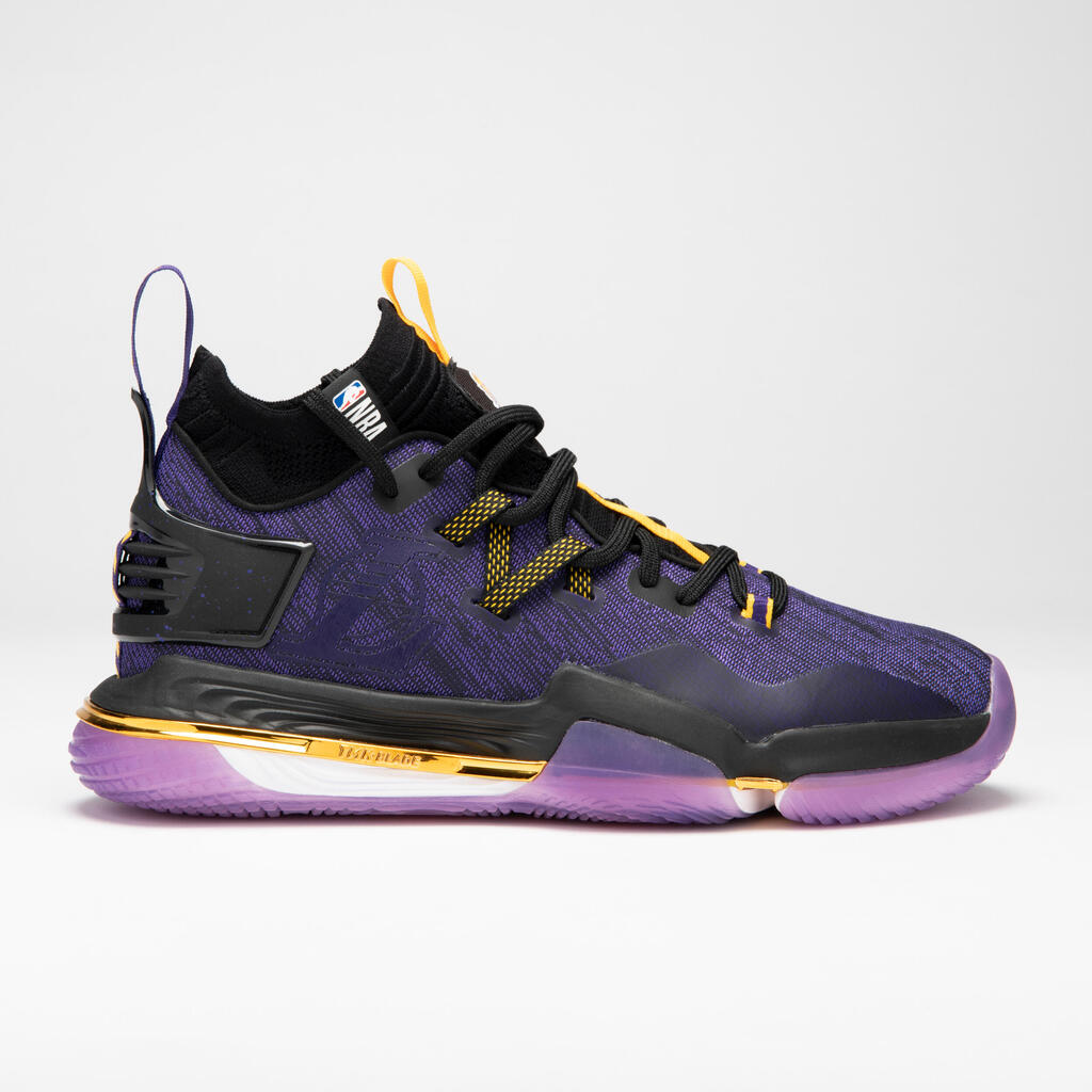Mid-rise basketball shoes se900 - purple/nba los angeles lakers
