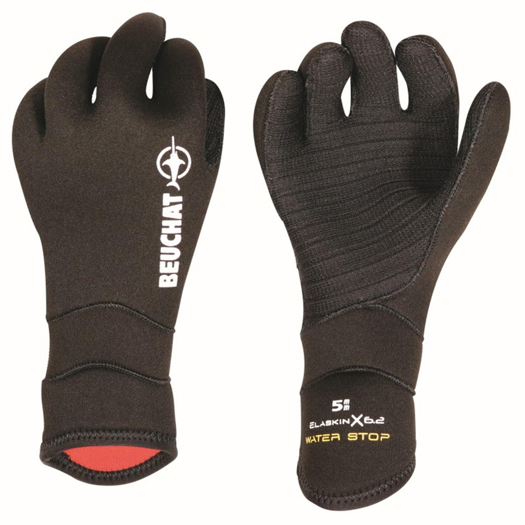 Underwater hunting gloves BEUCHAT neoprene 5mm smooth inside - SIROCCO ELITE