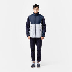 Men's warm sailing fleece 500 - Light grey/blue