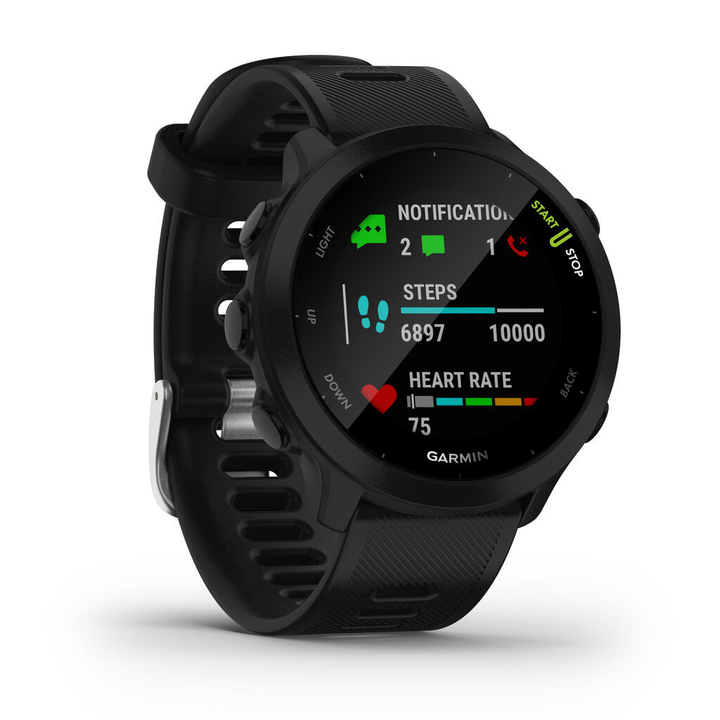 Črna ura z GPS GARMIN FORERUNNER 55