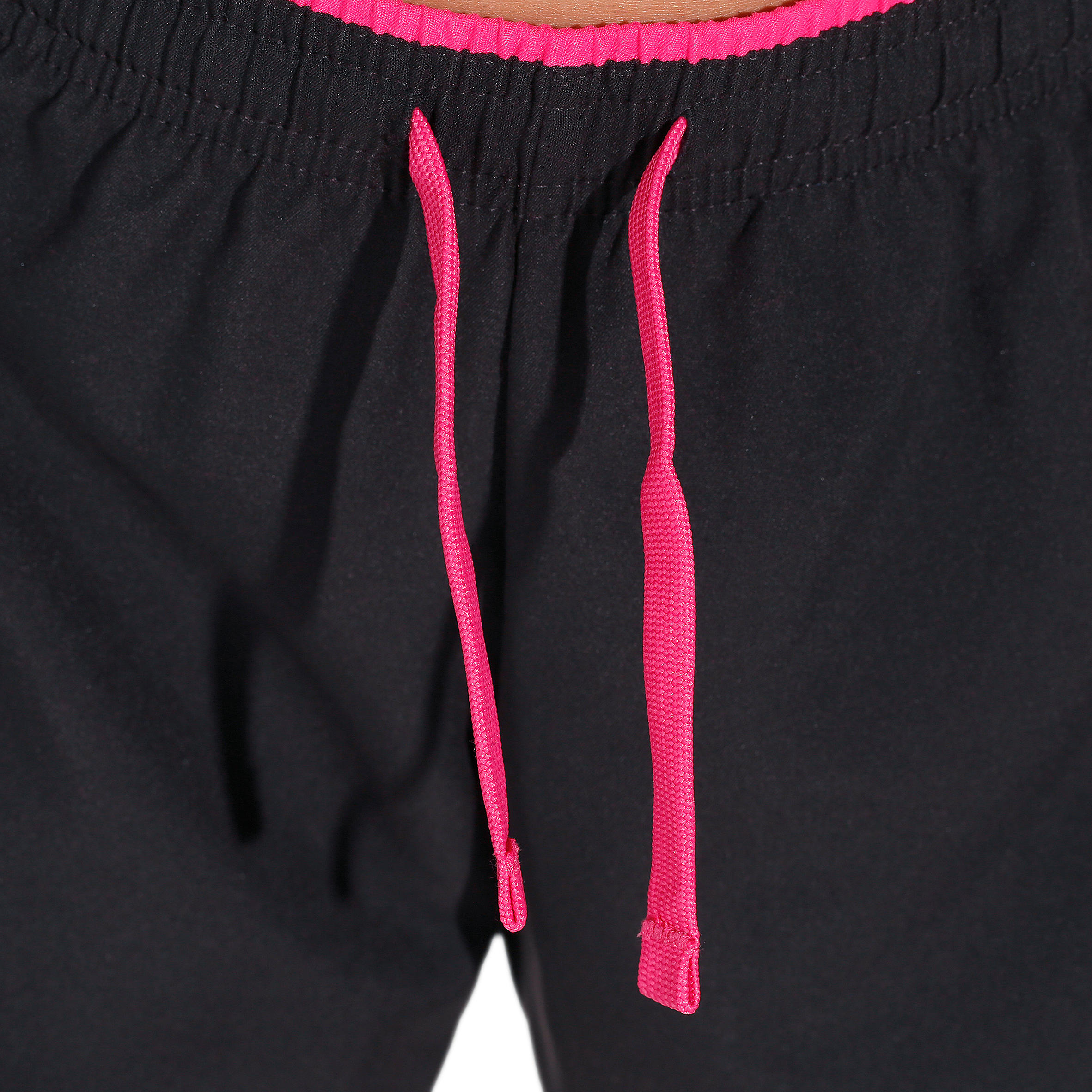 W500 Girls' Gym Shorts - Black/Pink 7/12