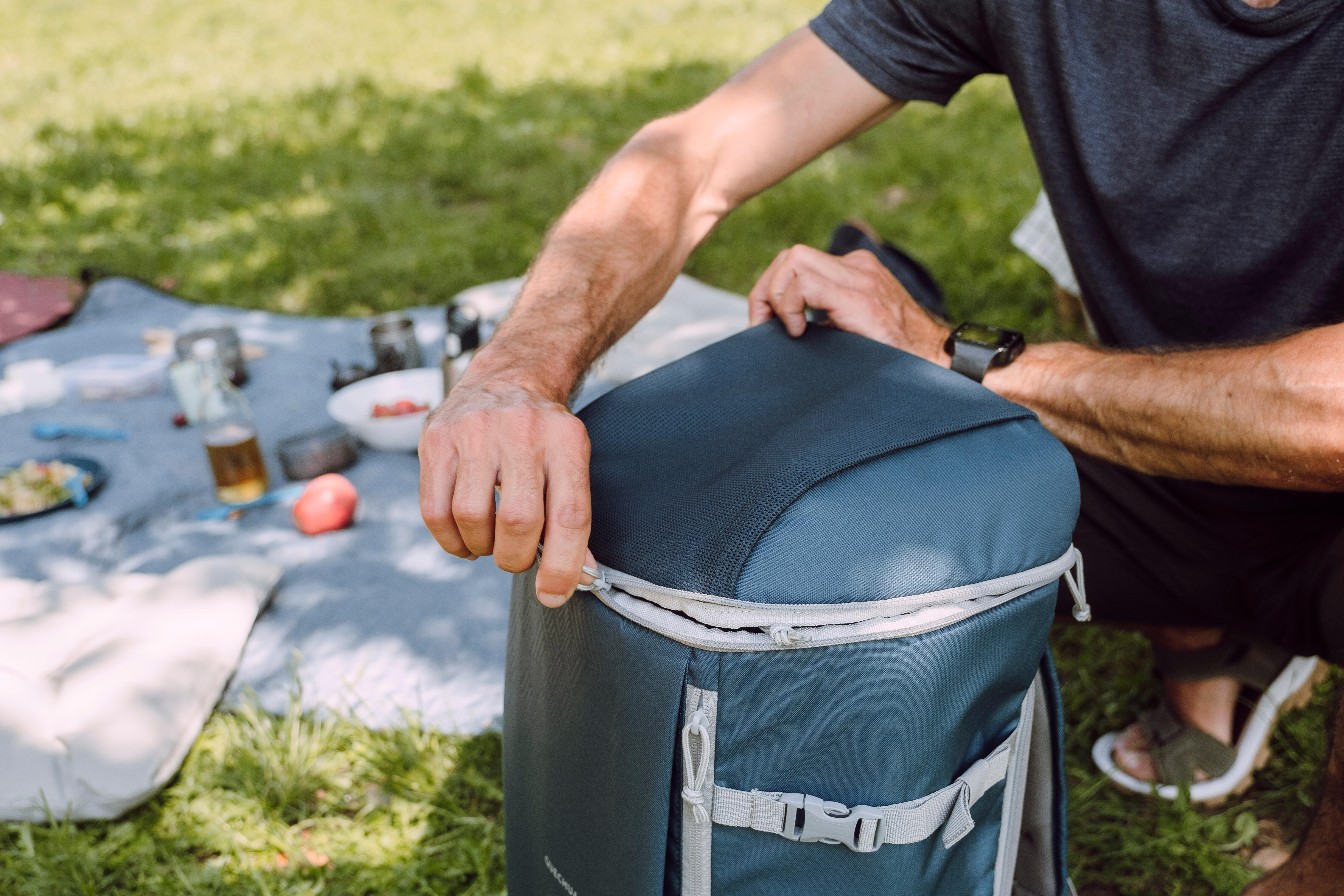 Sac à dos isotherme 20 L - NH 100 bleu - QUECHUA