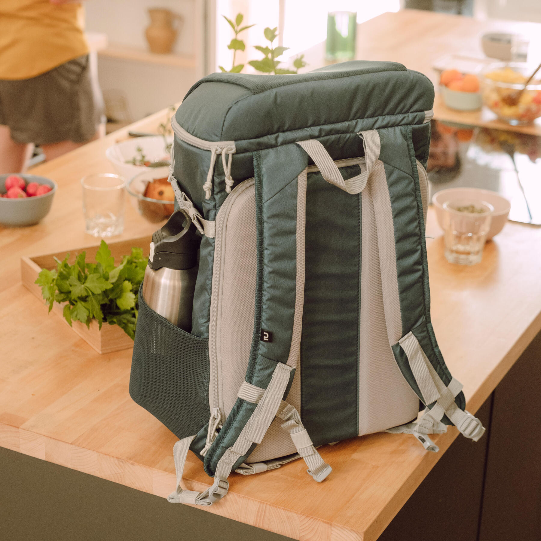 Sac à Dos Isotherme – Glacière Pique-nique, Plage, Camping – Noir – 42x29x19cm