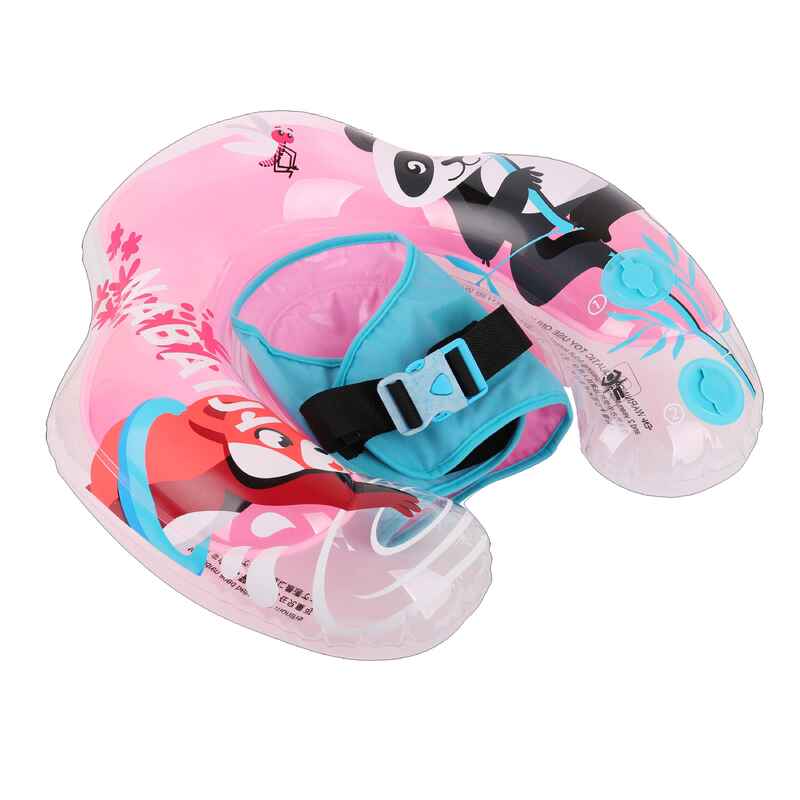 Baby Inflatable Pool Float with Builtin Harness 6 to 24 months Red