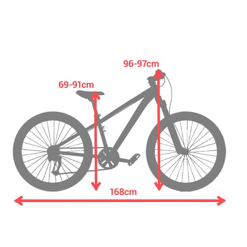 MTB VOOR KINDEREN 26" ST 500 ORANJE 9-12 JAAR