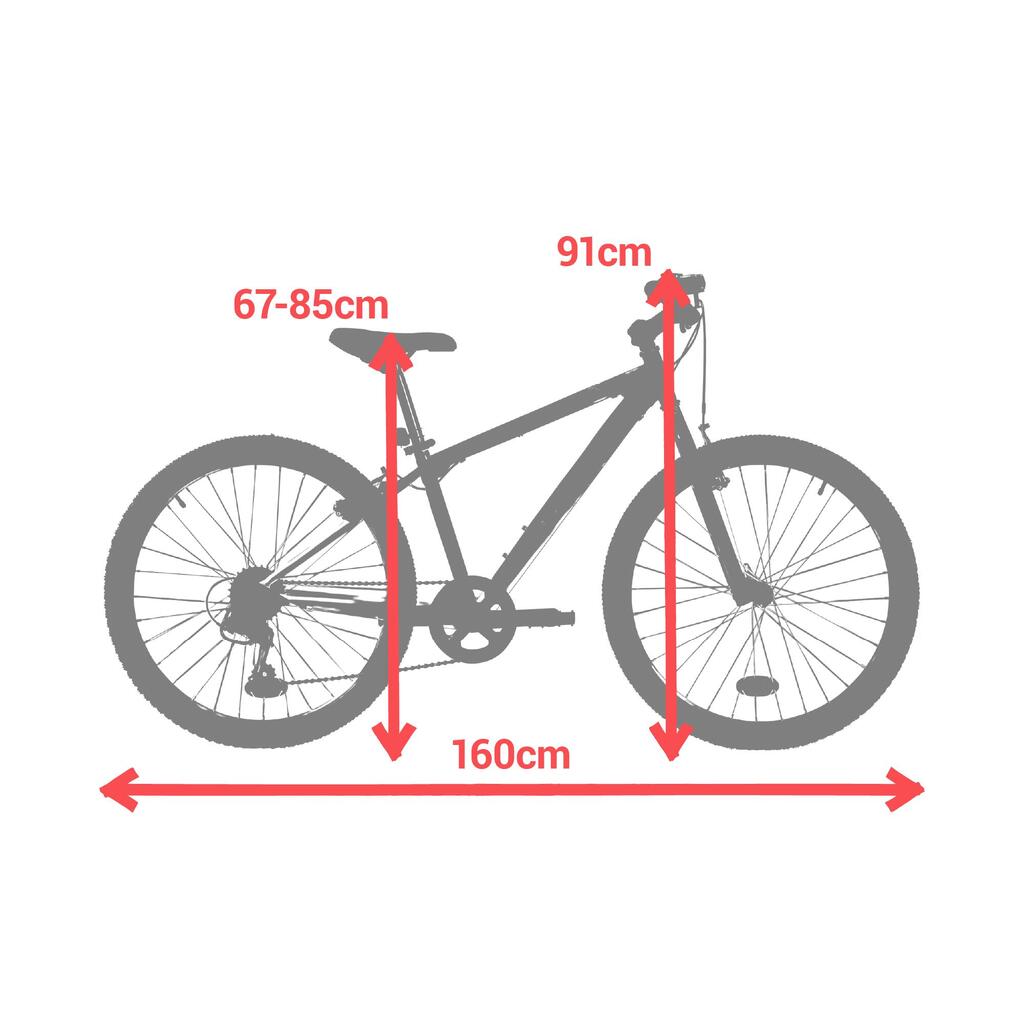 ПЛАНИНСКИ ВЕЛОСИПЕД ROCKRIDER ST 500, 24 ИНЧА, ЗА ДЕЦА ОТ 9 ДО 12 ГОД., ЧЕРЕН