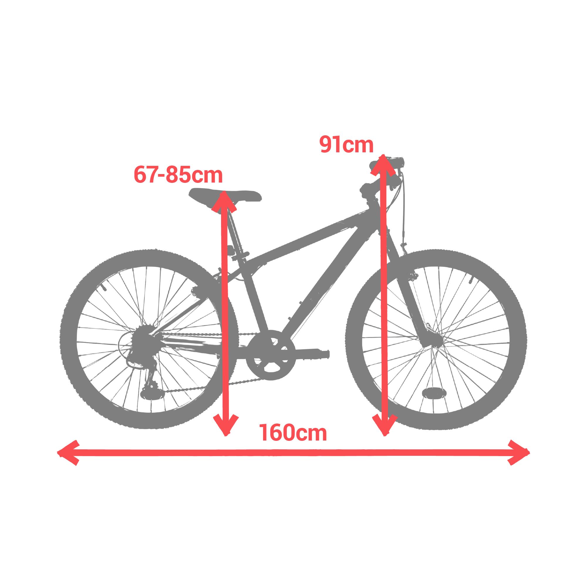 Bicicleta talla 24 2024 para que altura