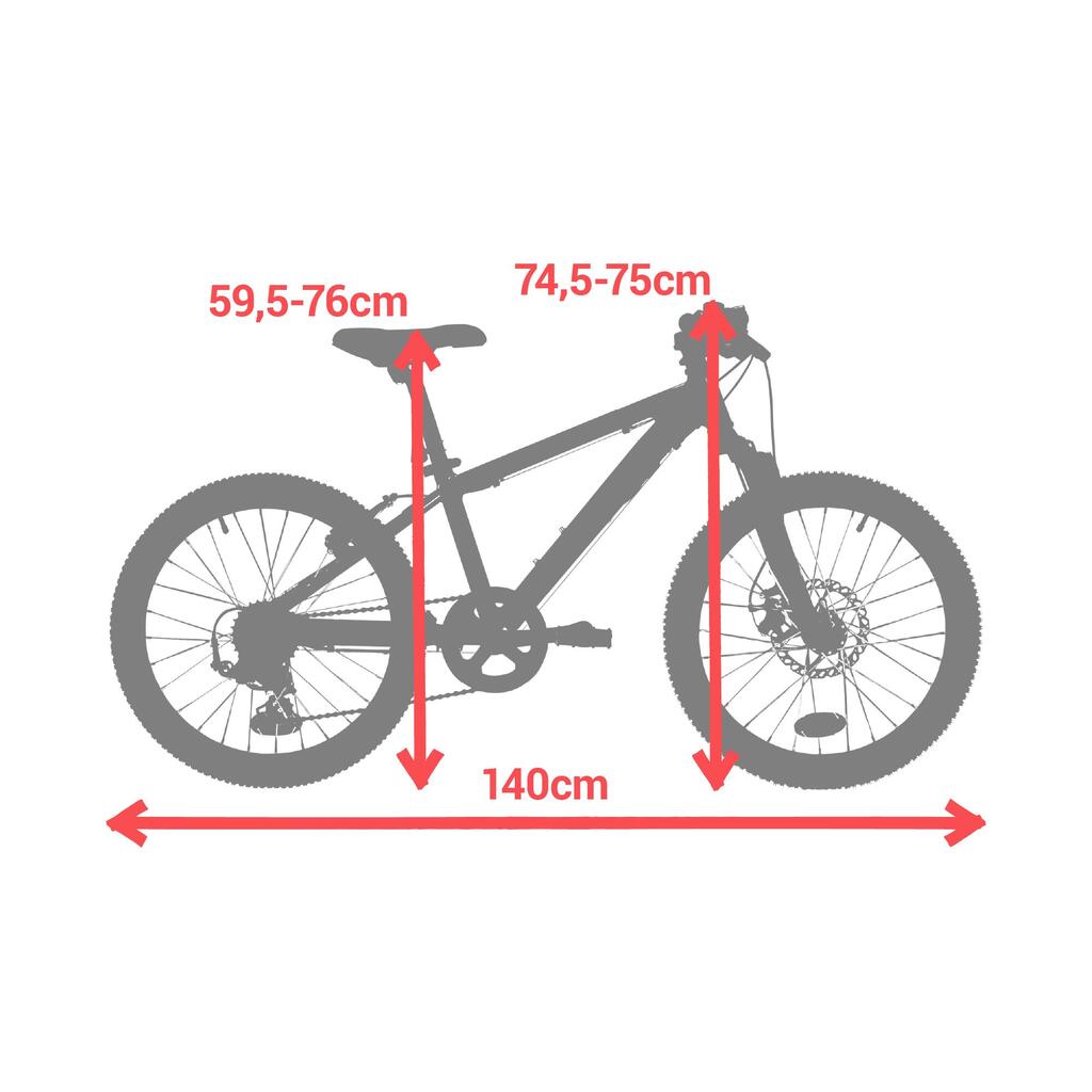 Vaikiškas kalnų dviratis „Rockrider ST 900“, 20 col. ratai, 6–9 m., raudonas