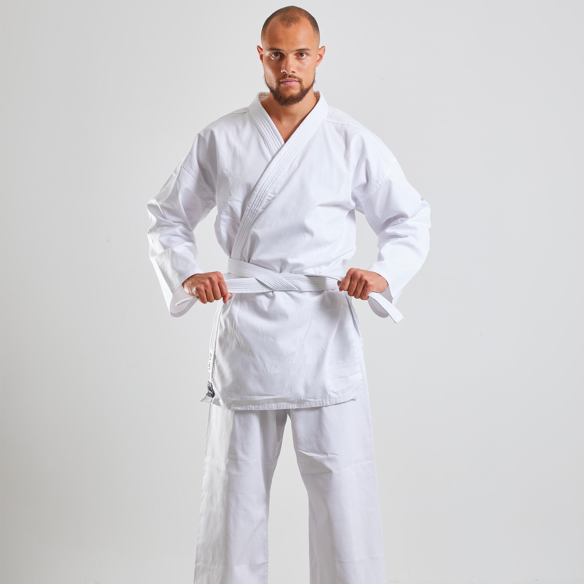 preposición textura caldera Kimono kárate karategi Outshock 100 adulto blanco | Decathlon