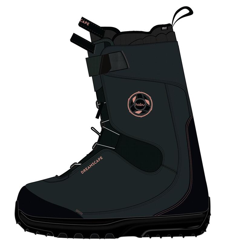 Kadın All Mountain Snowboard Ayakkabısı - Siyah - SNB Allroad 500