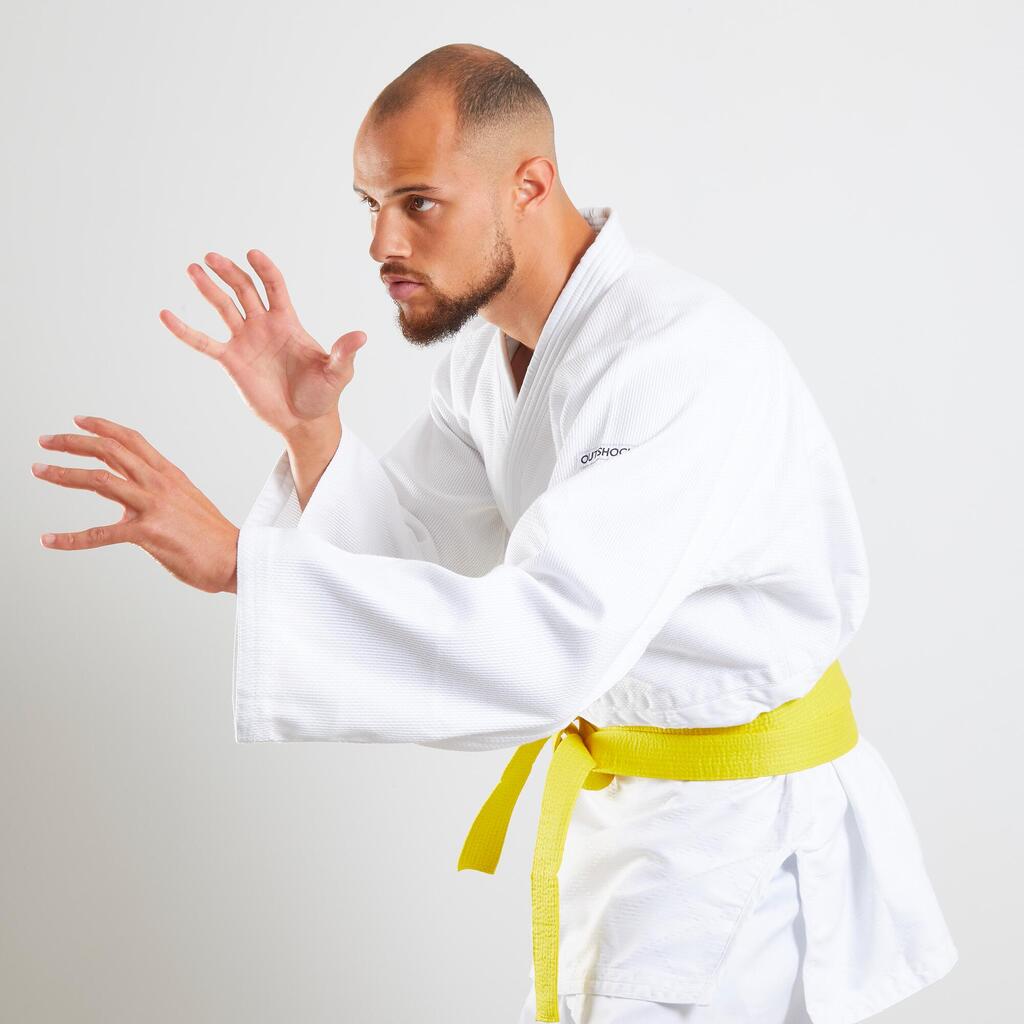 Uniforme de judo para adulto Outshock 100 blanco