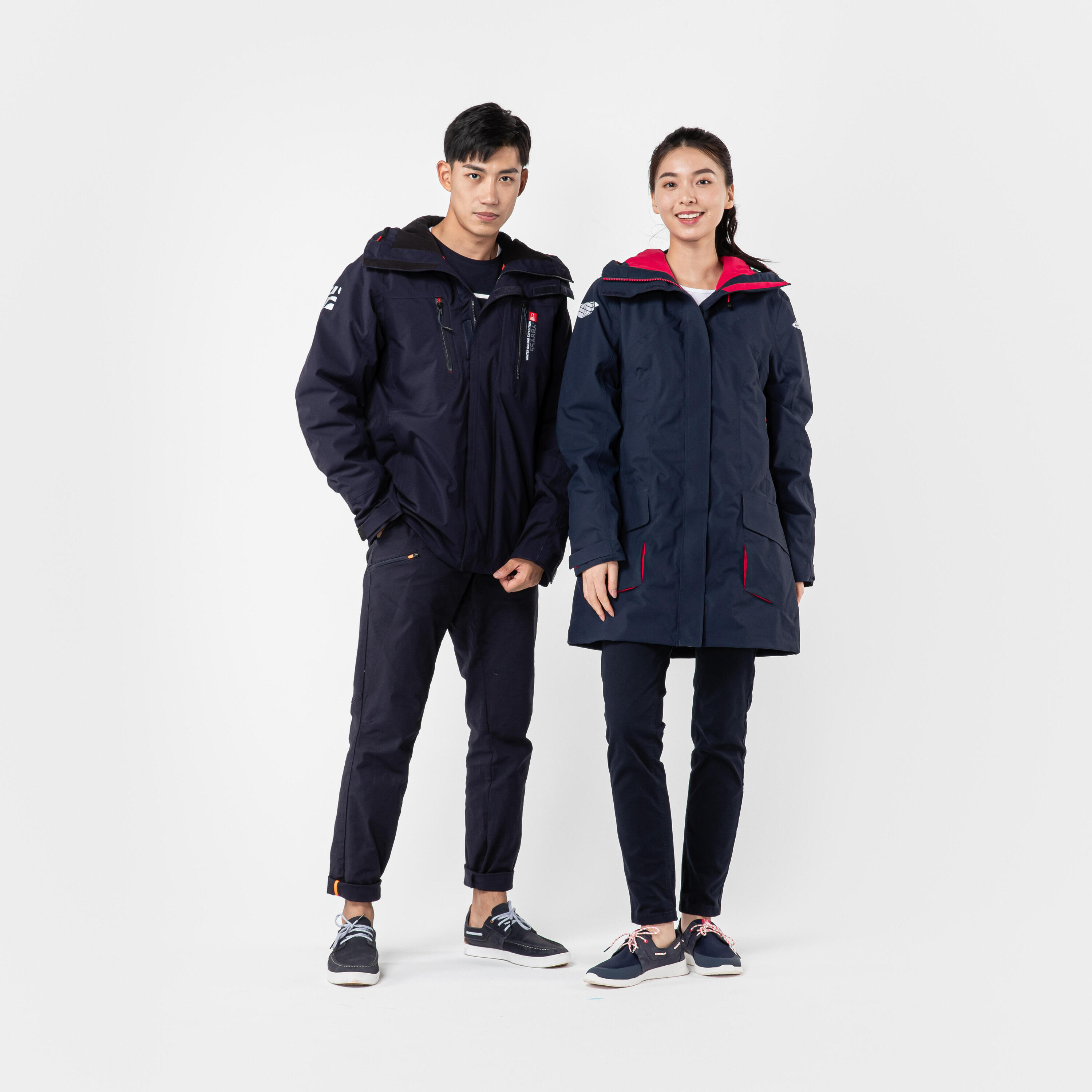 Women's Sailing Parka Jacket 500 - Navy Blue 2/2