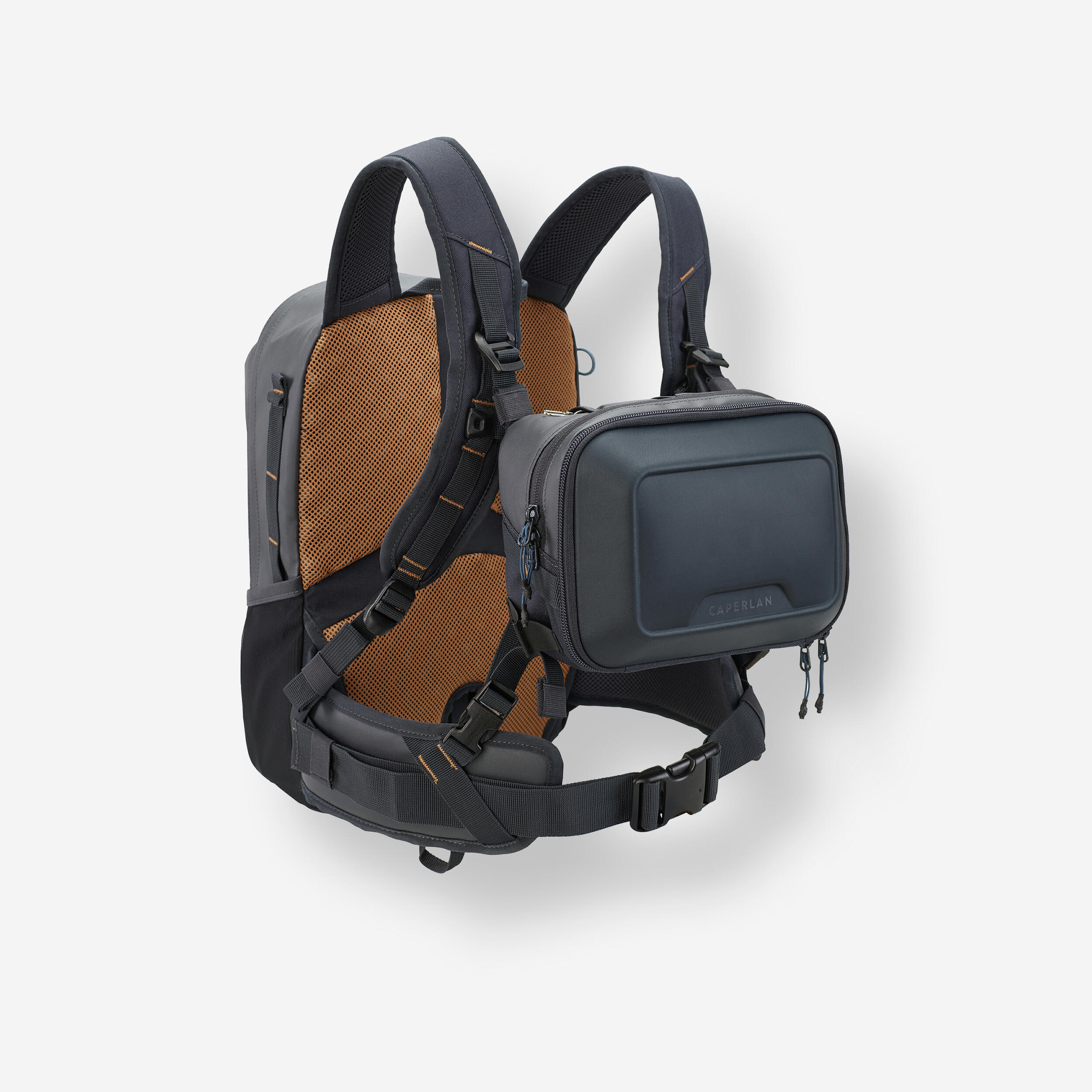 Fishing Waterproof Backpack 20 L - 500 WPF - Carbon grey