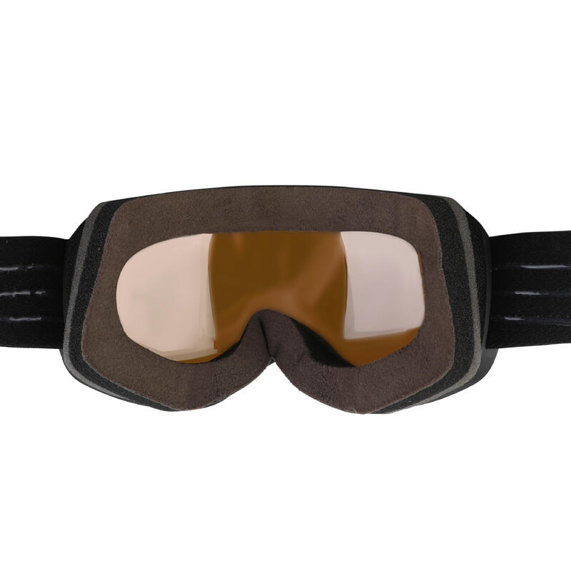 KIDS’ AND ADULT SKIING AND SNOWBOARDING GOGGLES GOOD WEATHER - G 900 S3 - BLACK