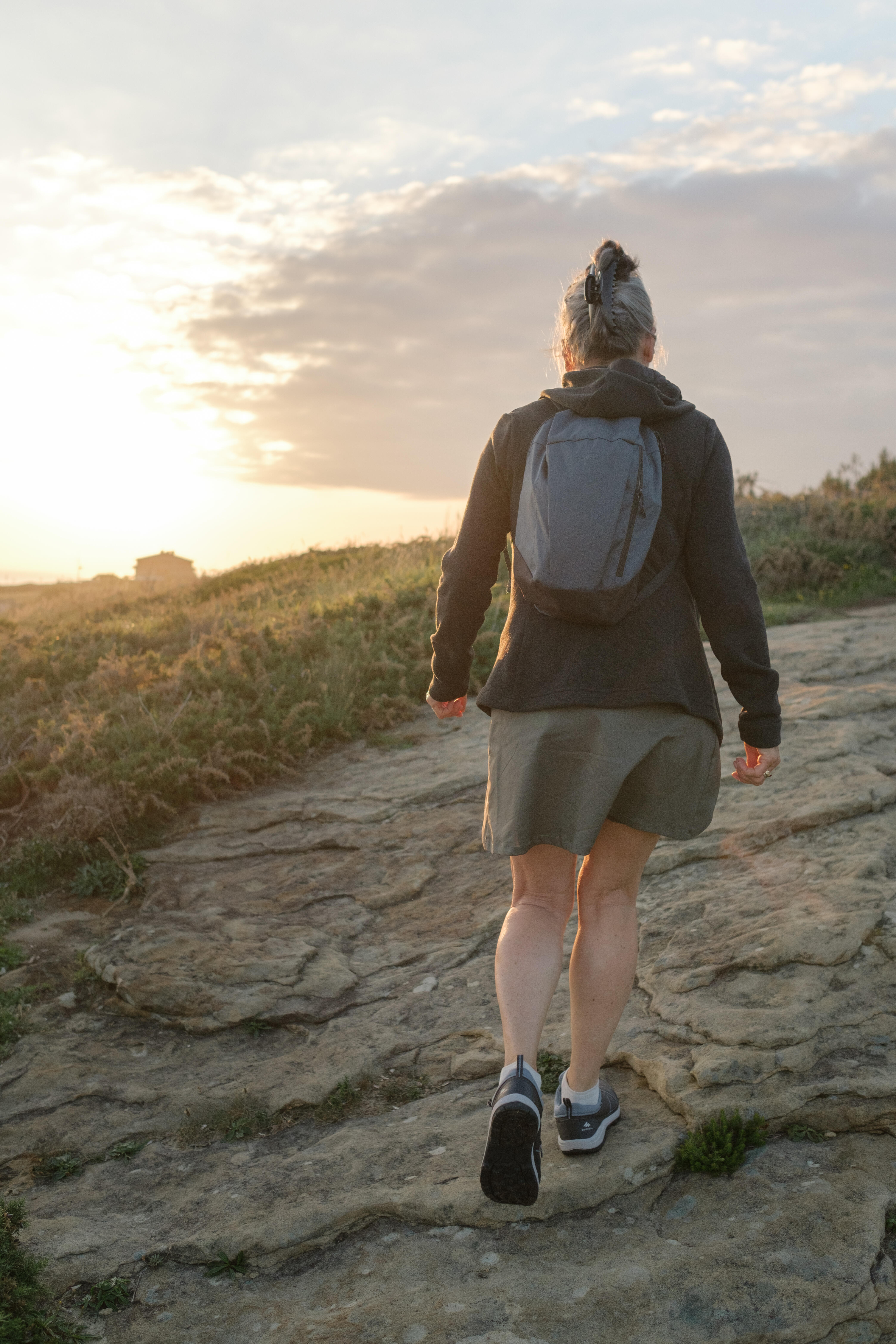 Women’s Waterproof Hiking Shoes - NH 100 Grey - QUECHUA