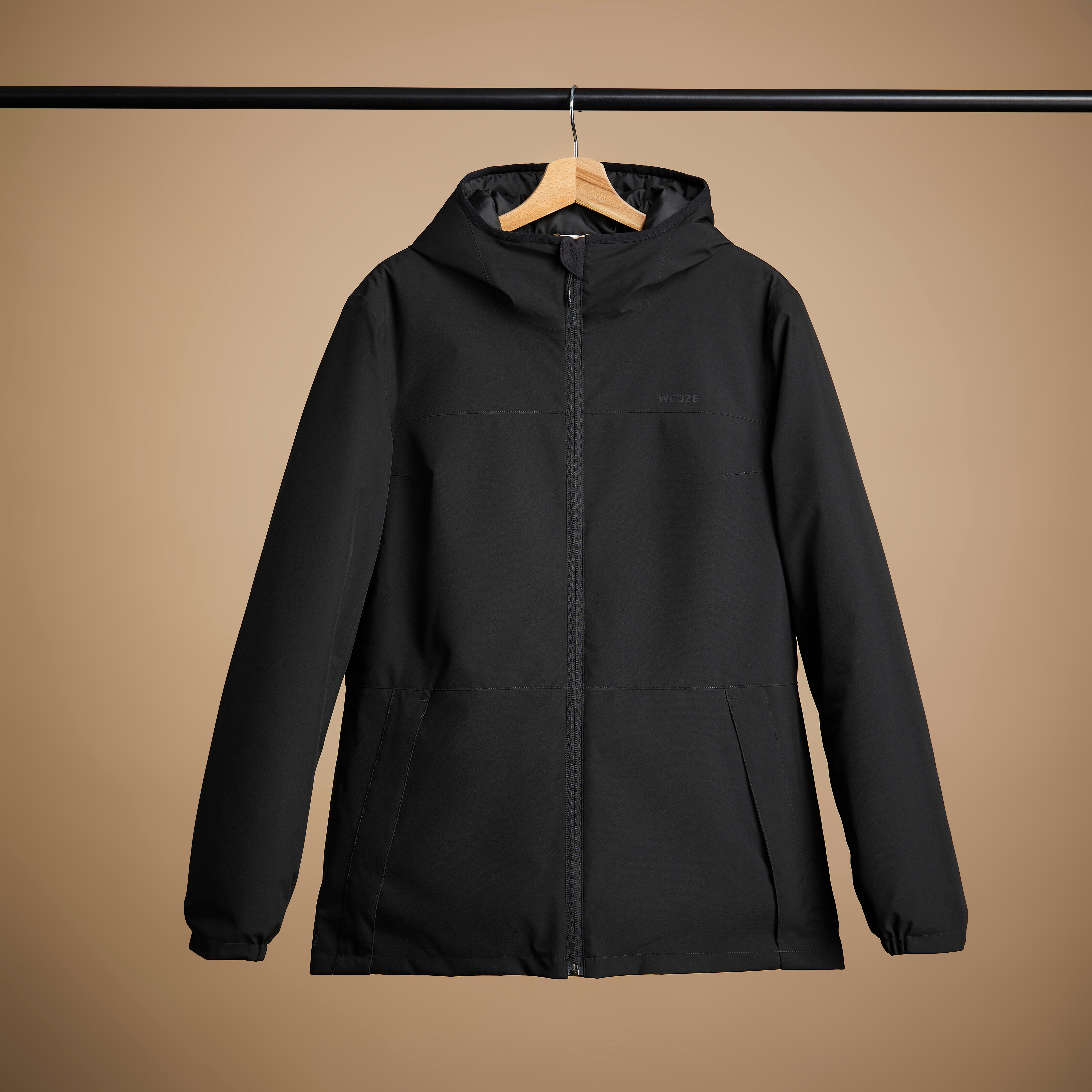 Women’s Ski Jacket - 100 Black - WEDZE