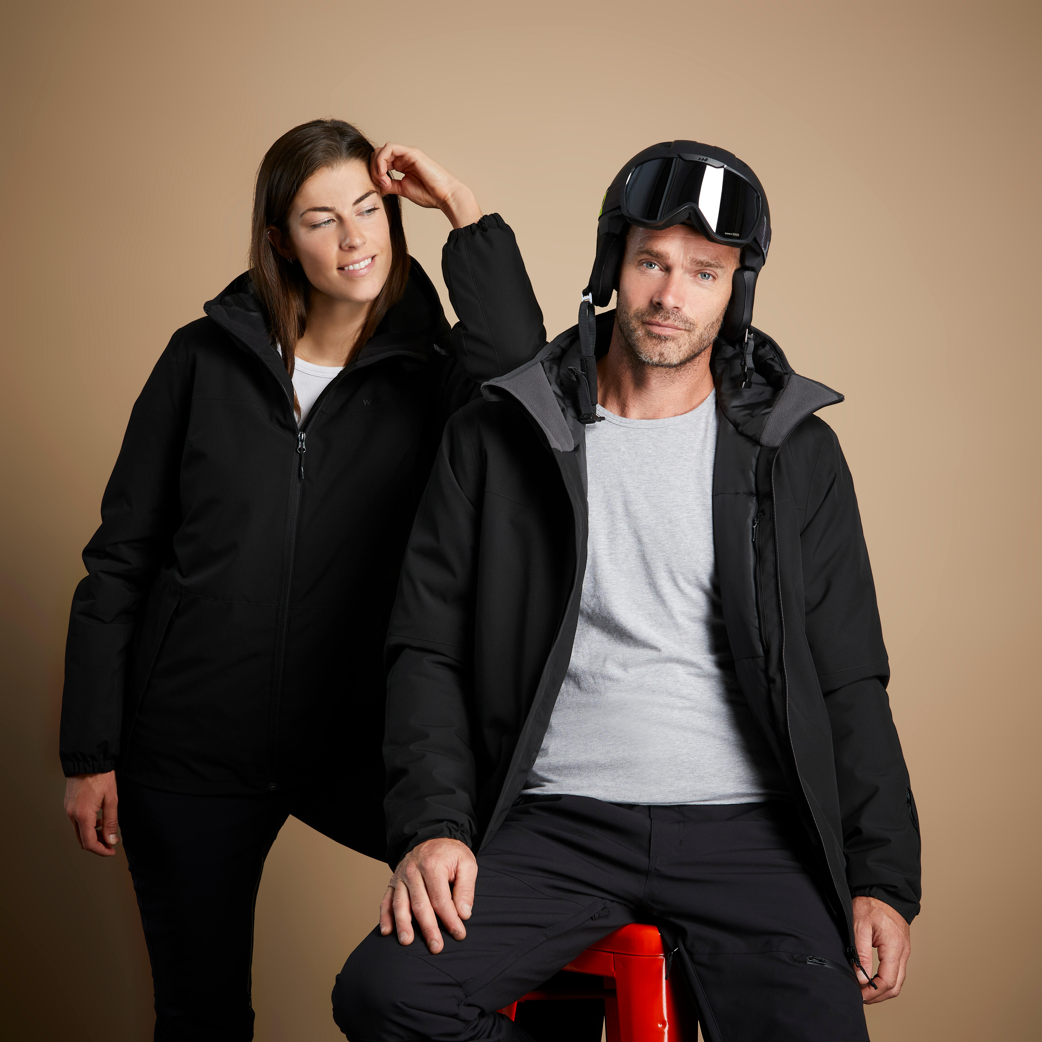 Veste ski noire hot sale