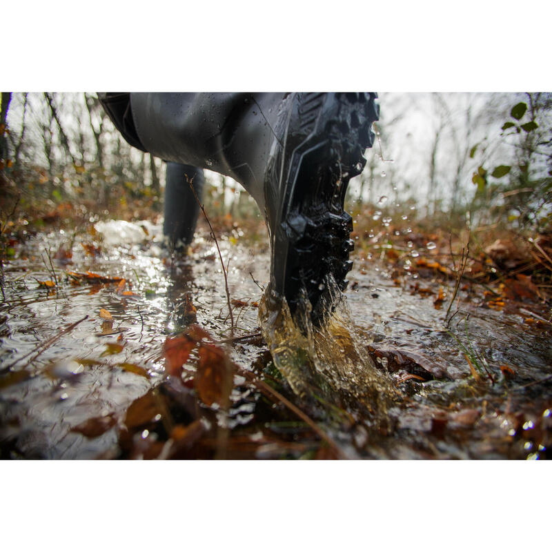 BOTTES DE PLUIE CHAUDES FOURREES LAND 500 MARRON