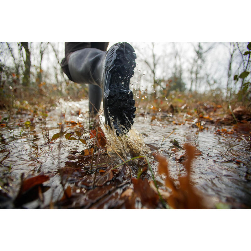 BOTTES DE PLUIE CHAUDES FOURREES LAND 500 MARRON