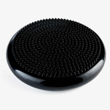 Reversible and Adjustable Fitness Balance Cushion - Black