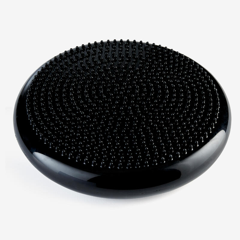 Balanskussen voor fitness soft disc omkeerbaar en moduleerbaar zwart