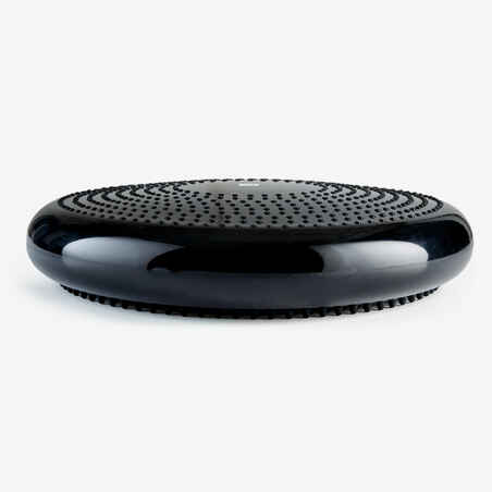 Reversible and Adjustable Fitness Balance Cushion - Black