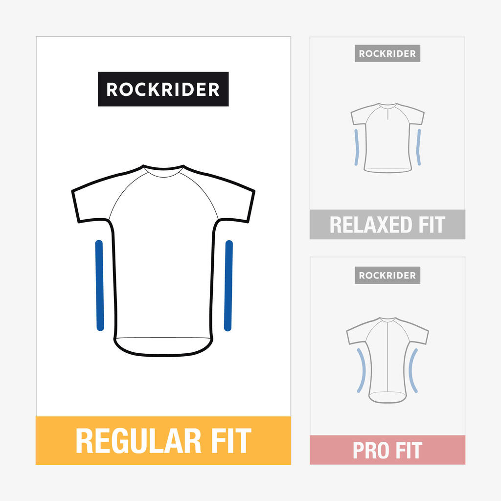 Short-Sleeved Mountain Biking Jersey - Blue