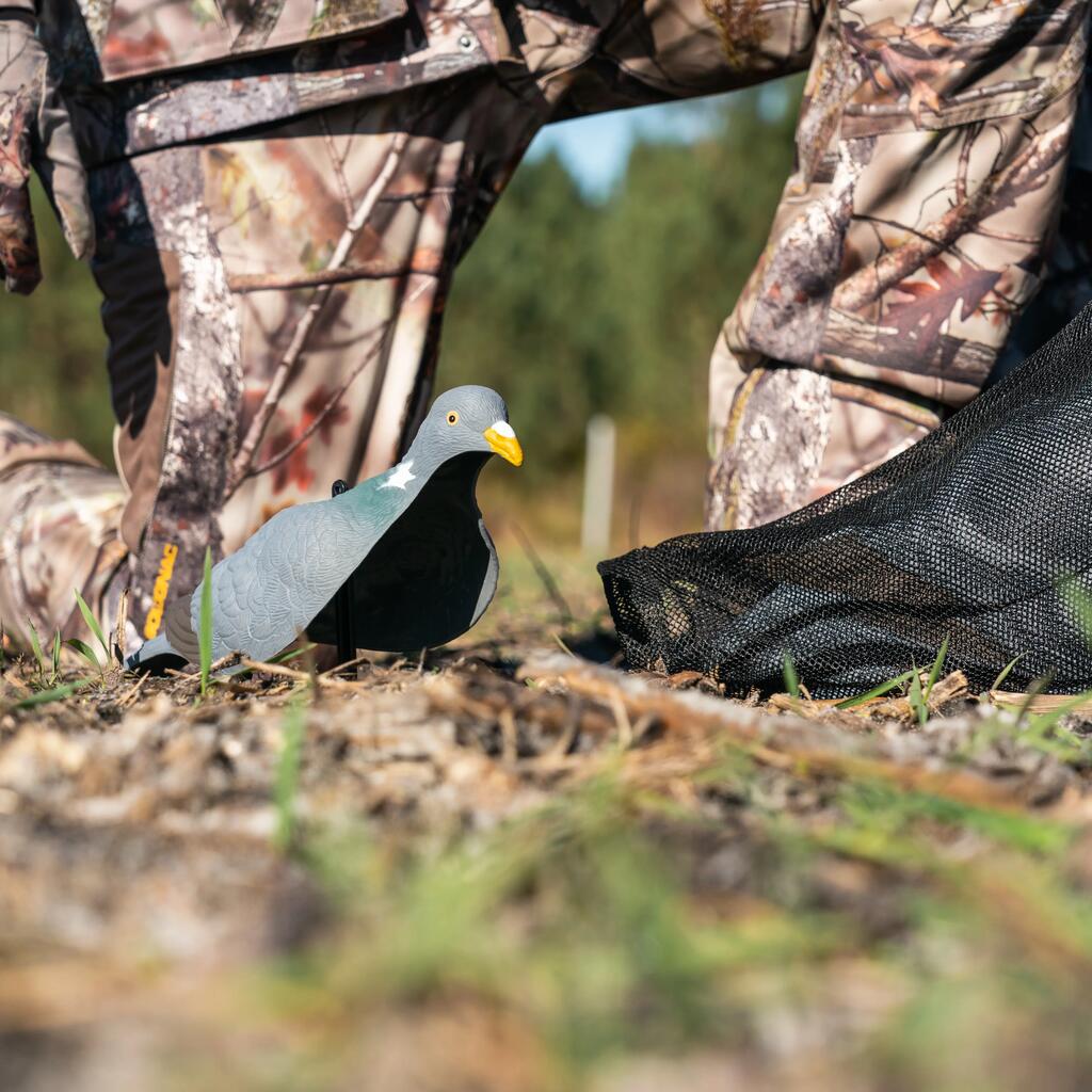 SET OF SIX 3D 100 GAME BIRD SHELL DECOYS WITH STEMS