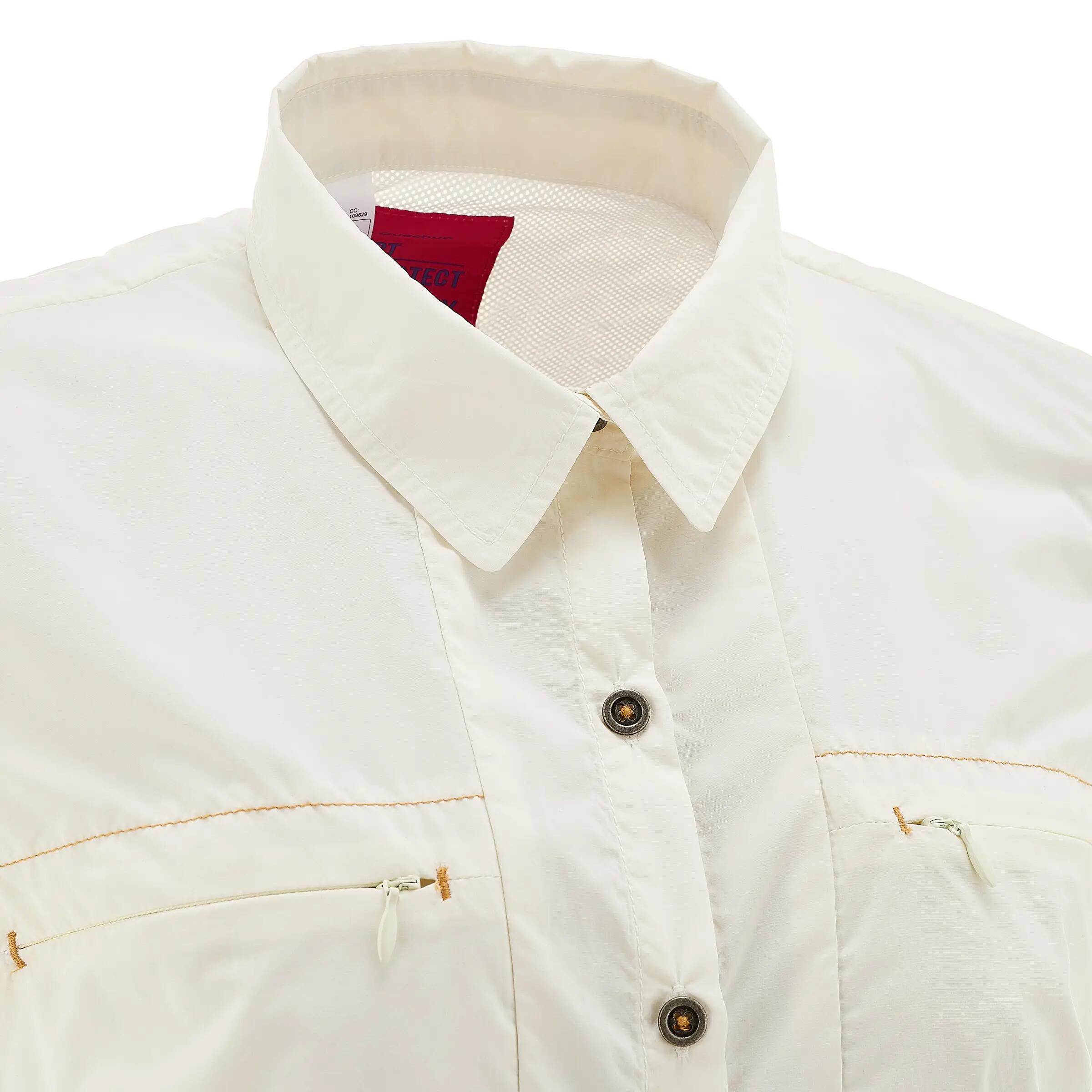 Arpenaz 900 women's short-sleeved hiking shirt - white 6/13