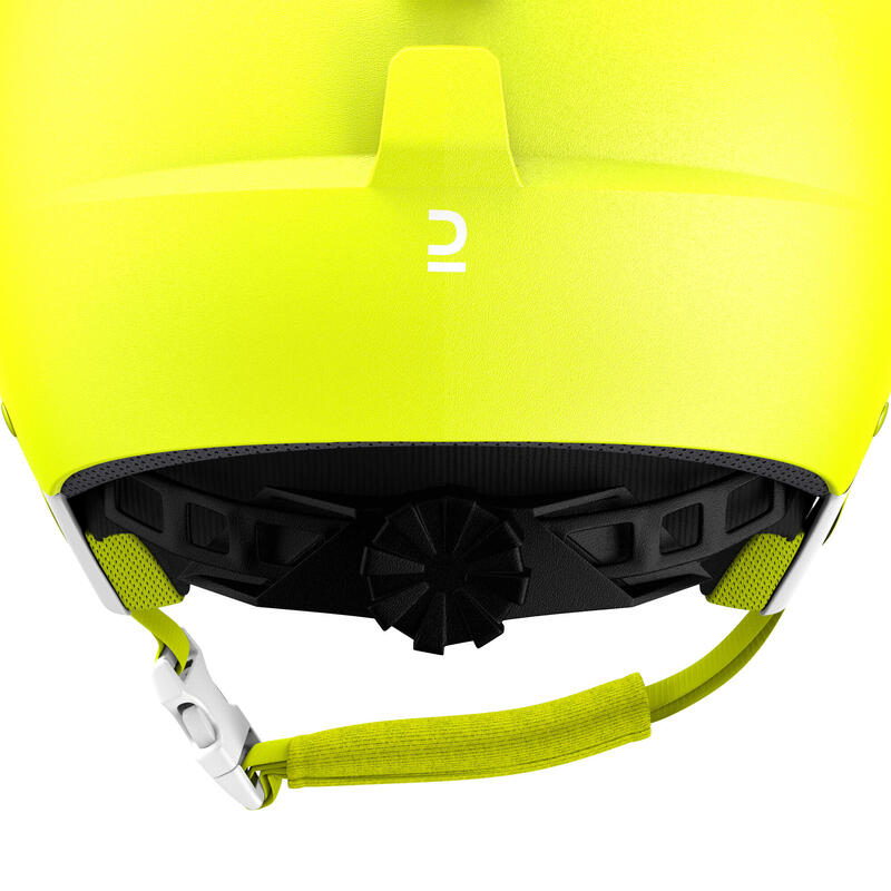 CAPACETE DE SKI CRIANÇA H-KID 500 AMARELO FLUORESCENTE