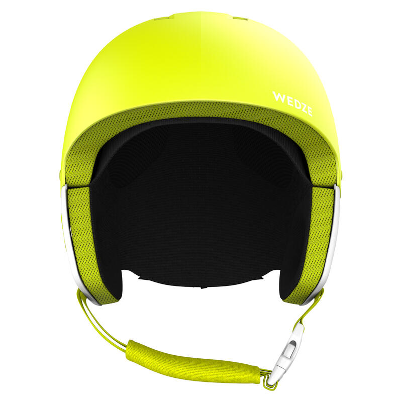 CAPACETE DE SKI CRIANÇA H-KID 500 AMARELO FLUORESCENTE